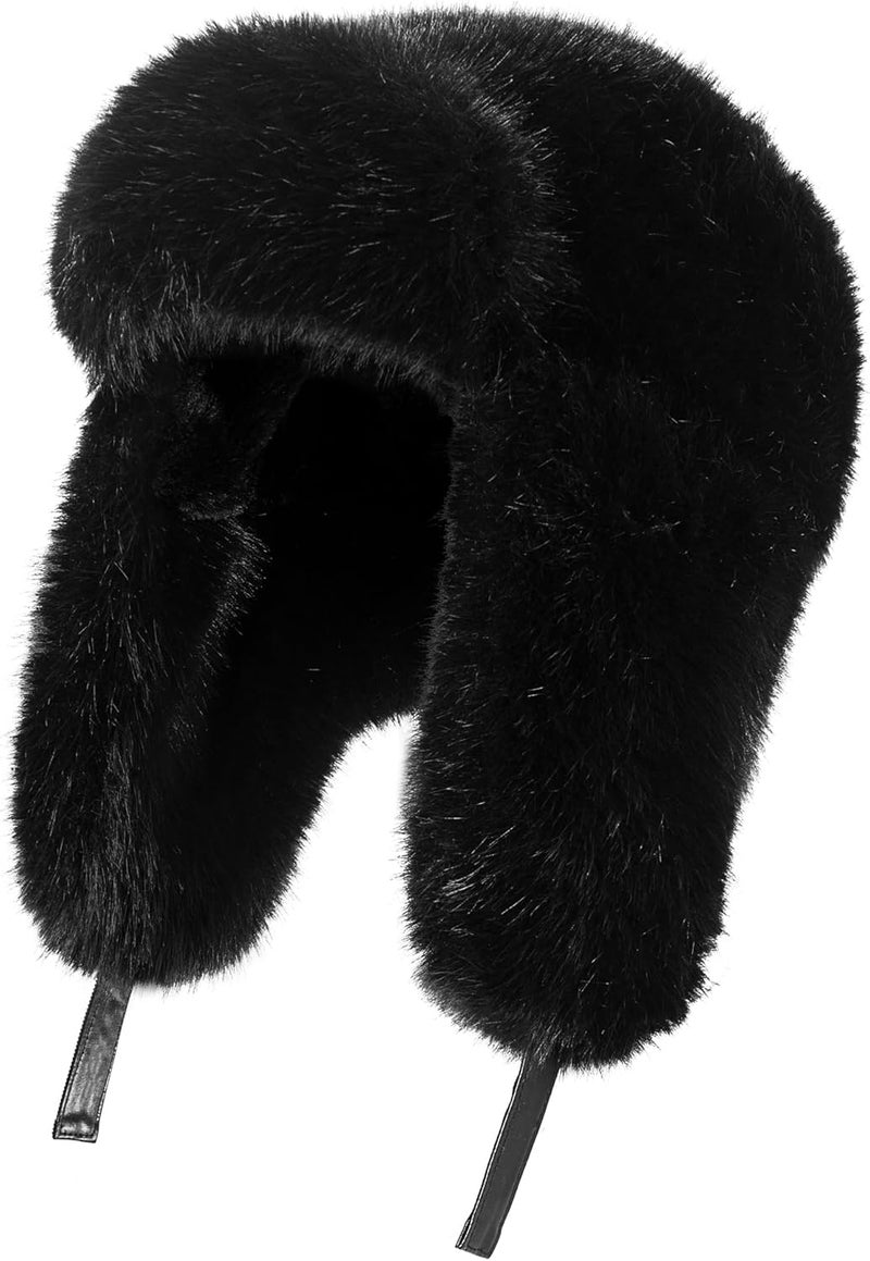 Gilotop Trapper Hat with Ear Flaps - Winter Russian-Style Fur Pilot Ushanka, Windproof Skiing for Men & Women - Image 1